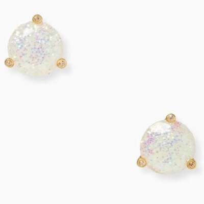 Kate Spade Earrings Opal Glitter Studs Rise Shine Gold Stud Jewlery