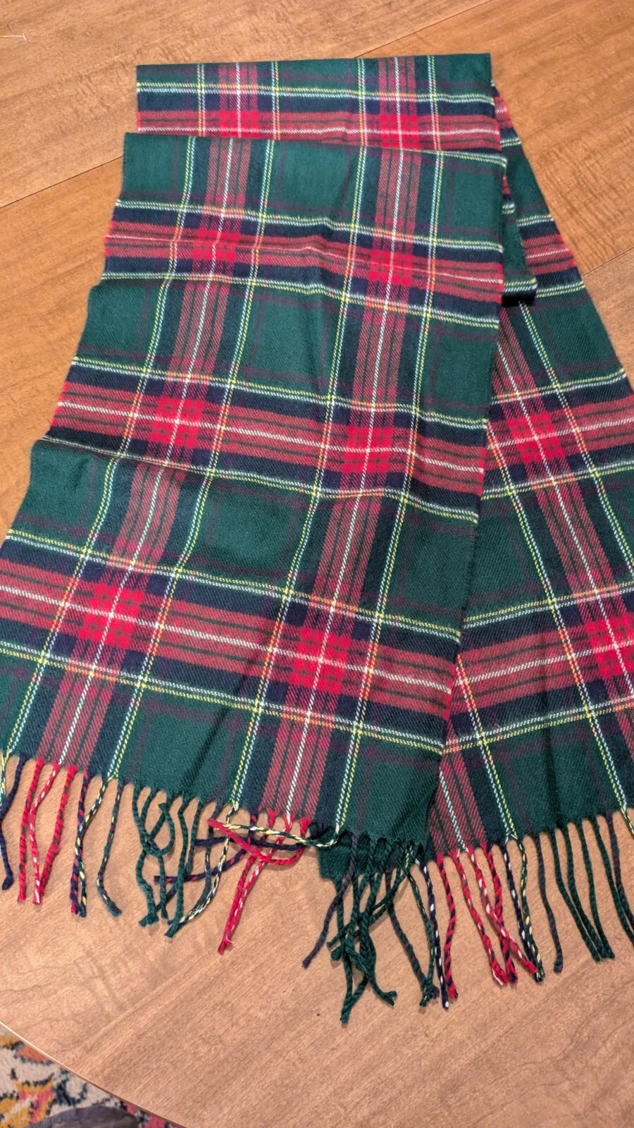 Scottish 100% Cashmere Tartan Plaid Winter Scarf