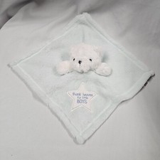 Baby Gear Blue Bear Star Thank Heaven for Little Boys Blanket Lovey Security