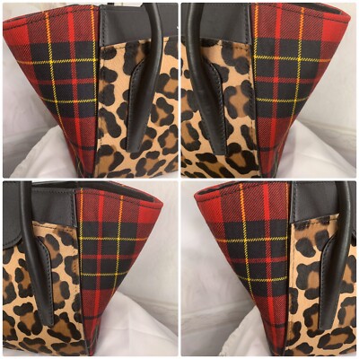 michael kors brown checkered purse