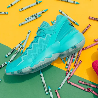 NEW 2020 ADIDAS D.O.N ISSUE 2 CRAYOLA SIGNAL CYAN DONOVAN MITCHELL