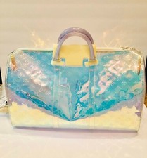 light blue off white