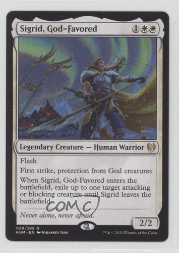 2021 Magic: The Gathering - Kaldheim Sigrid God-Favored #029 oq4