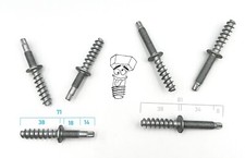 TX Doppelbolzen M8 / Holzgewinde 10.9 Zinklamelle ideal f Holzzäune Dachsparren