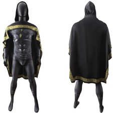 Black Adam Costume Cosplay Bodysuit Adult Kids