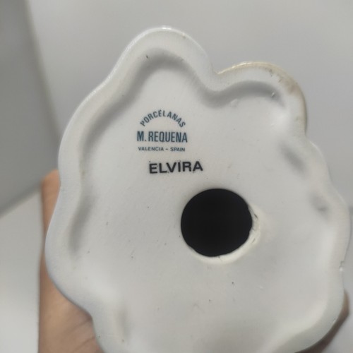 Valencia Porcelain Miquel Requena Girl with Flower Basket Elvira 9in - Picture 5 of 5