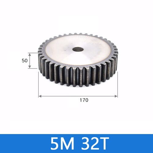 Spur Gears Pinion Gear 5 Mod Transmission Gears 12-35 Teeth 45# Steel Flat Gears - Picture 31 of 34