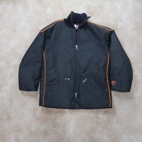 Vintage Arctic Wear Jacket Men's Large Black Full zip insulated Snowmobile - Picture 1 of 10