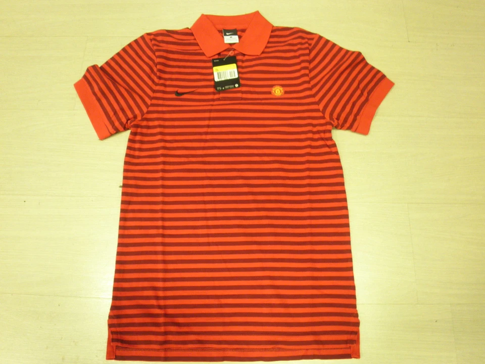 1417 Nike L Manchester United Maillot T-Shirt Pôle Jersey Haut Camiseta - Photo 1/1