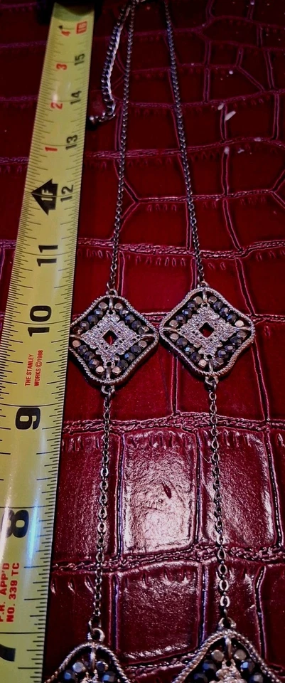 Cuadrados Multi Tono Con Intrincados Diseños Dorado Y Plata Con Marcasita... Foto 4 de 4