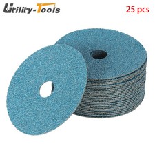 25 &times; 4.5"&times;7/8" 36 Grit Zirconia Resin Fiber Disc Grinding and Sanding Discs