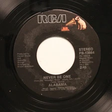 Country 45 Alabama - Never Be One / Christmas In Dixie On Rca