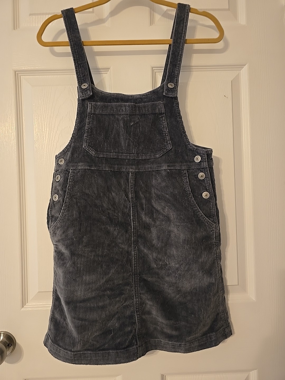 American Eagle Grey Corduroy Mini Skirt Overall Size S