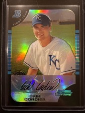 2005 TOPPS BOWMAN CHROME Refractor Baseball Card #207 ERIK CORDIER KC Royals