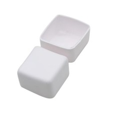 50 Pack 1-5/8" Strut Channel Cap White Plastic Square End Cap for Strut Chann