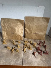 Barzso Playsets  Woodland/Mohawk Indians figure lot W Bags