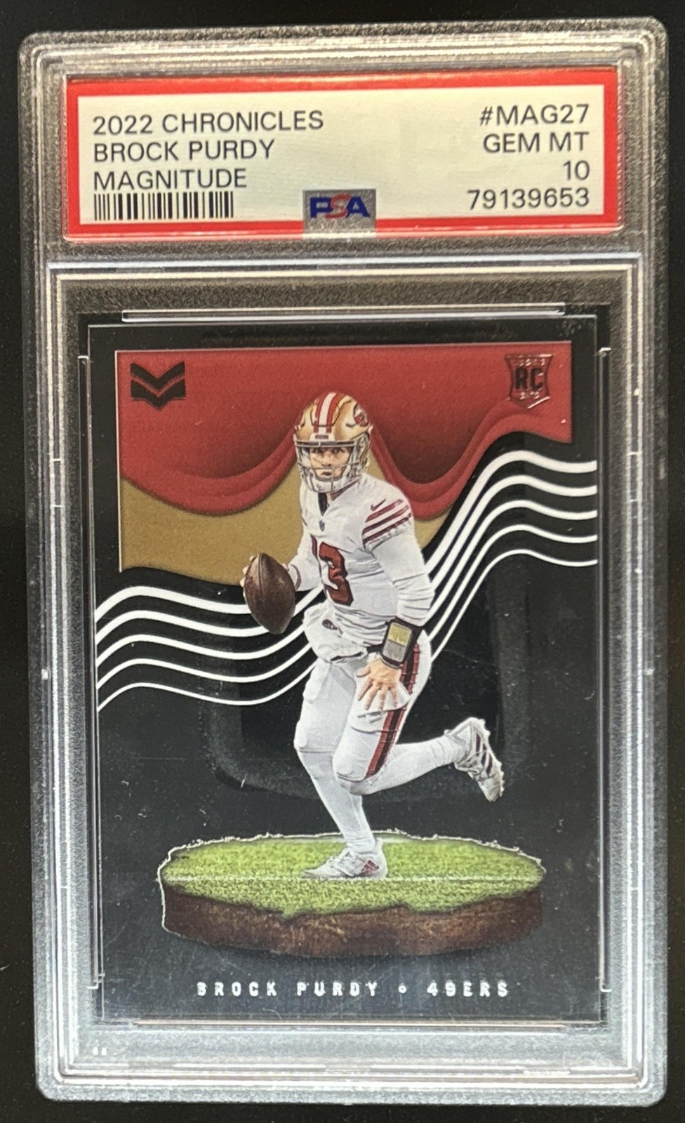 2022 Chronicles Brock Purdy Magnitude RC Rookie #MAG-27 49ers PSA 10 GEM MINT