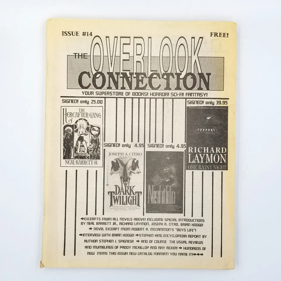 The Overlook Connection Issue #14 – 1992 Horror Fanzine – King Laymon Barrett - Image 2 of 4