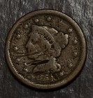 1851 Braided Hair Large Cent Lot Y3194
