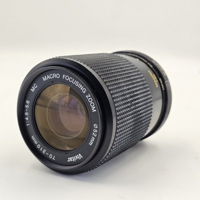 Vivitar 70-210mm f/4.5-5.6 MC Macro Focusing Zoom Lens - Md Mount 