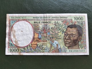Gabon billet 1000 francs 1994
