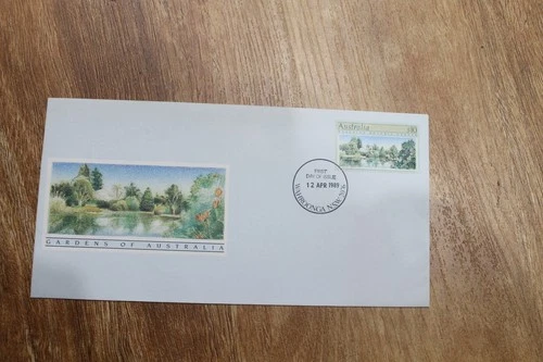 1989 GARDENS OF AUSTRALIA $10 FDC COVER - PMK WAHROONGA