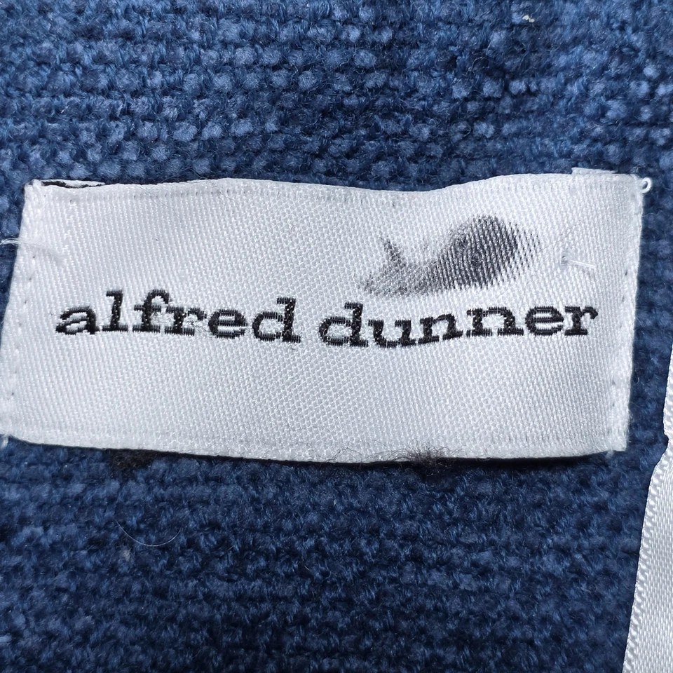 Alfred Dunner Jacket Womens 14 Blue Patchwork Embroidered Floral Button Lined - Image 4 of 4