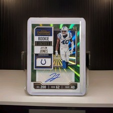 Panini Contenders Rookie Ticket Autograph Jaylon Jones 2023 Cornerback Card. rookie card picture