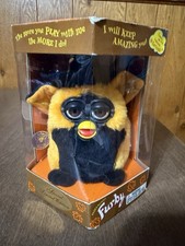 InBox 1999 Furby Special Limited Edition Autumn Halloween Witch Hat Orange Black