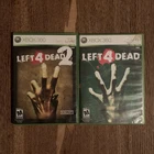 Left 4 Dead & Left 4 Dead 2 Xbox 360 Valve Complete Game Case & Manual