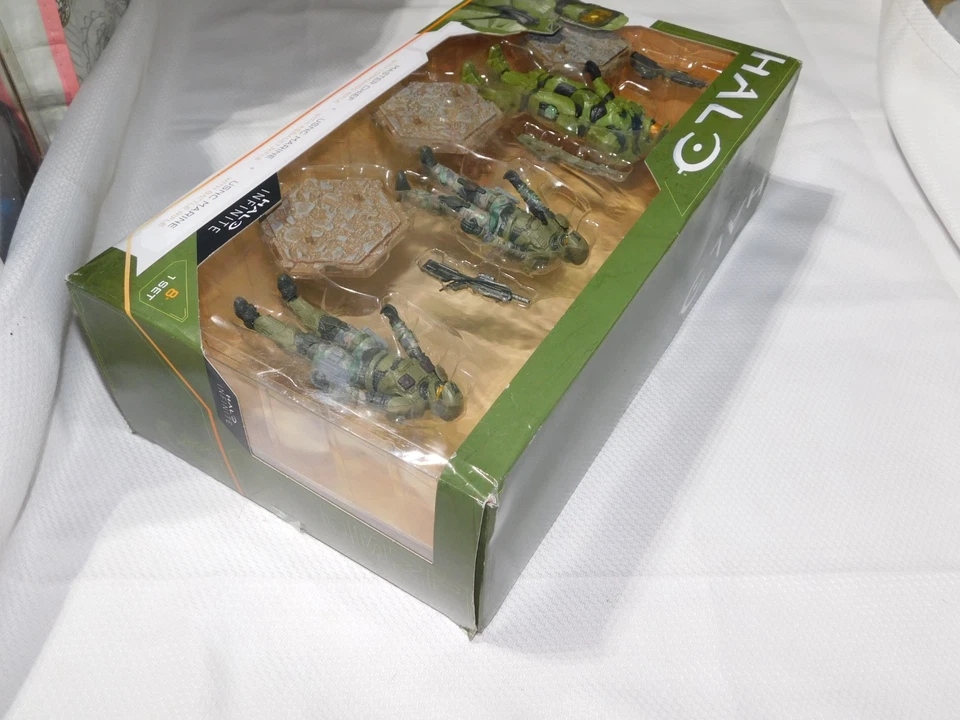 Halo Infinite World Of Halo - Master Chief y USNC Marine paquete de 3 figuras #1 Foto 2 de 3