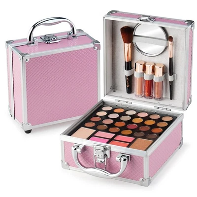 COLOR NYMPH Teen Makeup Kit: 24-Color Eyeshadow, Blush, Bronzer, Lipstick, Brushes, Case,...