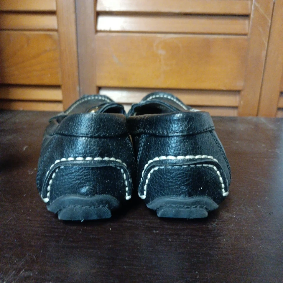 Liz ClaiborneFlex Loafers Women's US Size 7M Black Leather Slip On Shoes Flats - Image 3 of 4