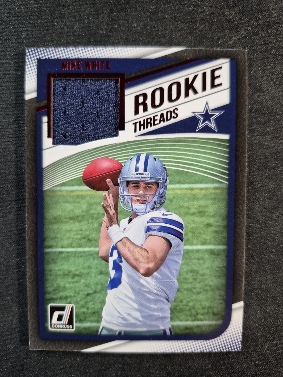 2018 Panini Donruss Rookie Threads Red Mike White #35 RC Cowboys
