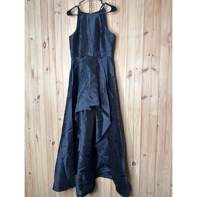 NWOT Lulus Broadway Show Navy Blue High-Low Gown Red Carpet Prom Banquet Size M