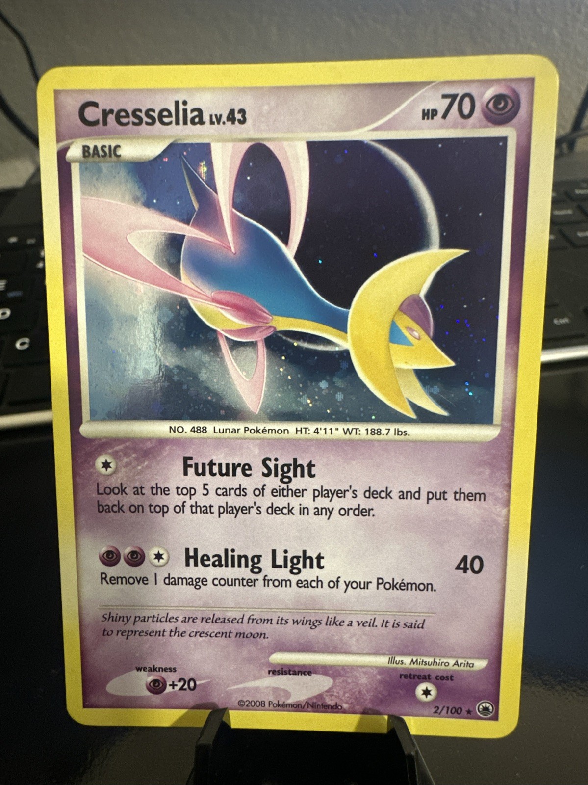 Cresselia Lv.43 2/100 Holo Pokemon Majestic Dawn - LP