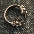 Vintage Sterling Silver Native American Whirling Log Design Setting Only-3 Grams
