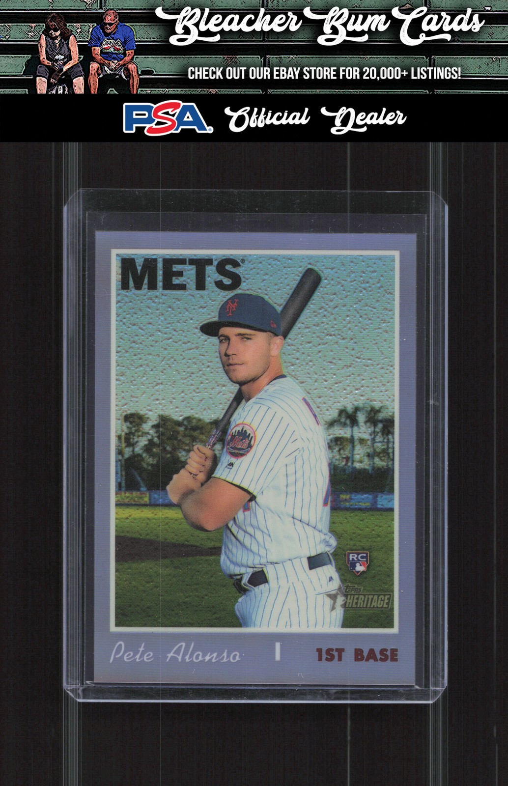2019 Topps Heritage THC-519 Pete Alonso Chrome Purple Refractor