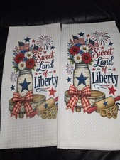 Sweet Land of Liberty Patriotic Kitchen Towels