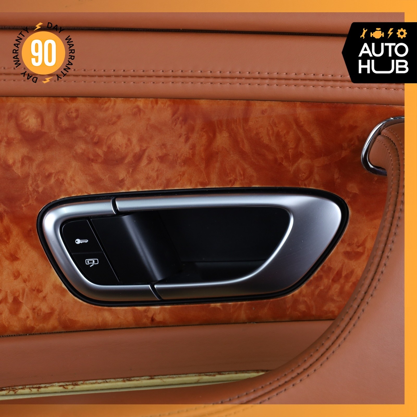 07-11 Bentley Continental GTC Convertible Left Side Interior Door Panel OEM 43k