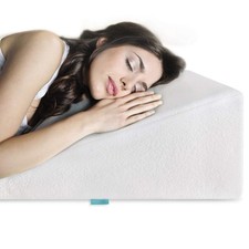 Bed Wedge Pillow Gel Memory Foam Top - Cooling Elevated Support Cushion for L...