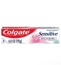 Colgate Sensitive Toothpaste Maximum Strength with Whitening,Fresh Mint Gel,6oz