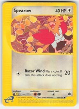 Spearow 130/165 Common Expedition Base Set Pokemon MP dmg on eBay
