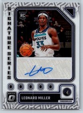 2023-24 Panini Donruss Optic - Signature Series Leonard Miller #SS-MIL  (AU, RC)