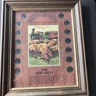 The Way West Buffalo Nickel Framed Collection. 14 Coins