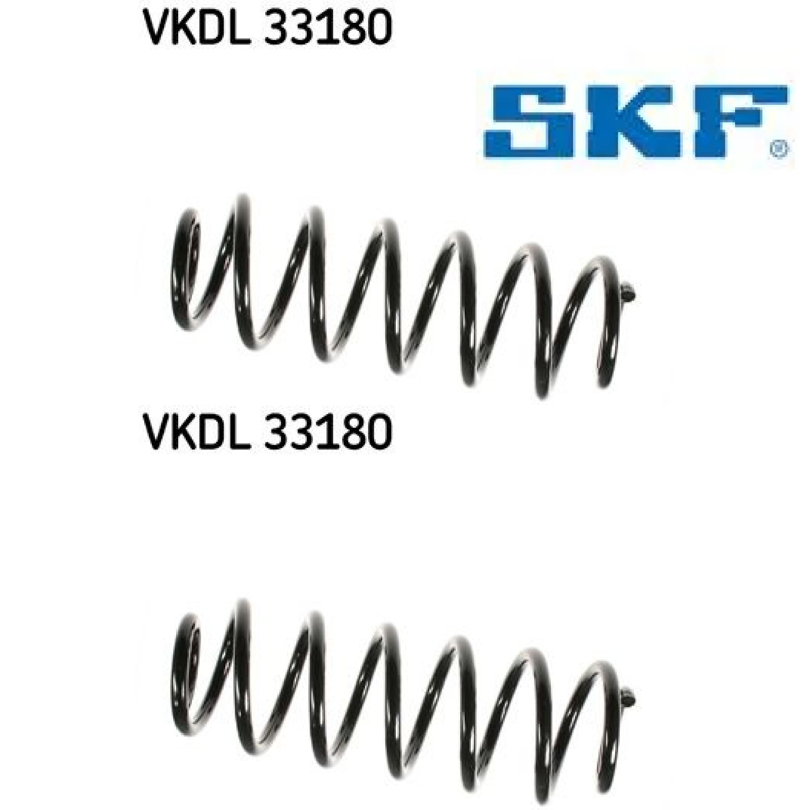 SKF Fahrwerksfeder ohne Hülse VKDL 33180 Position Hinterachse Außendurchmesser 110 mm Höhe 488 mm Länge 128 mm Breite 127 mm - OE Qualität - Bild 3