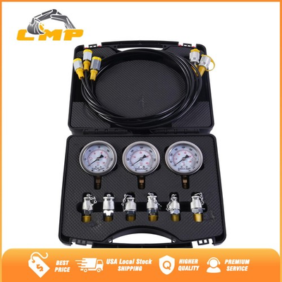 #ad Hydraulic Pressure Test Kit 10 25 40Mpa for Excavator Construction Machinery $56.99