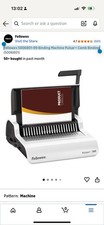 Fellowes 5006801-99 Binding Machine Pulsar+ Comb Binding (5006801) Open Box