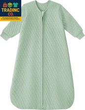 Baby Sleep Sack 6-12 Months 1.0 Tog Long Sleeve Sleep Sack Organic Cotton Wearab