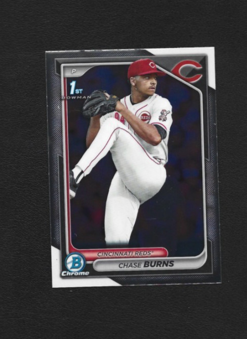 2024 Bowman Draft Chase Burns Chrome BDC-55 - Cincinnati Reds
